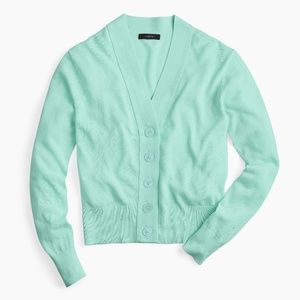J. Crew Cropped Lightweight Cardigan Sweater